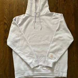 Glossier limited edition lavender hoodie size extra large (XL)